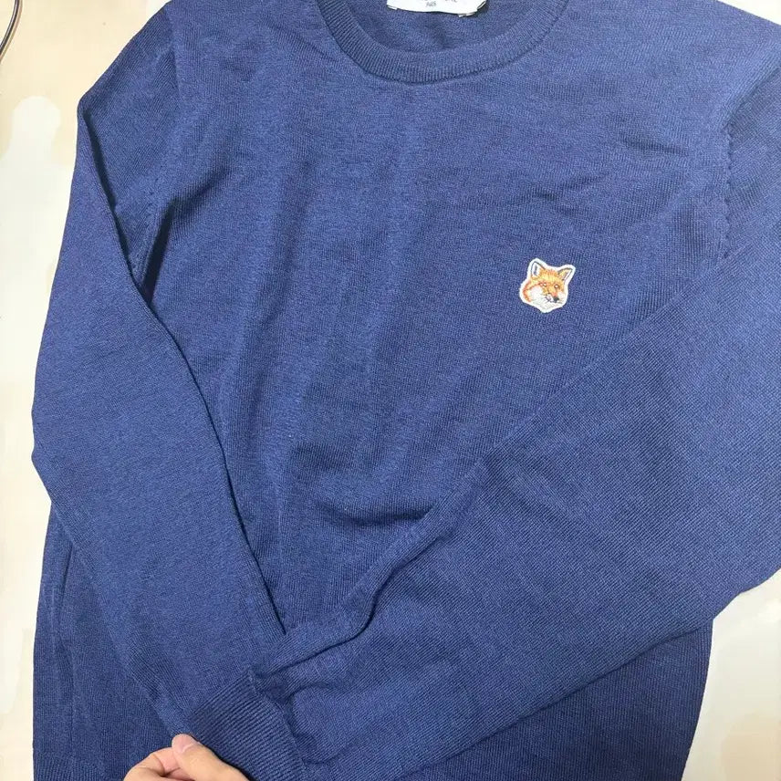 [BUNJANG] Maison Kitsuné Fox Head Knit Sweater (M) / 메종키츠네 폭스 헤드 니트 M