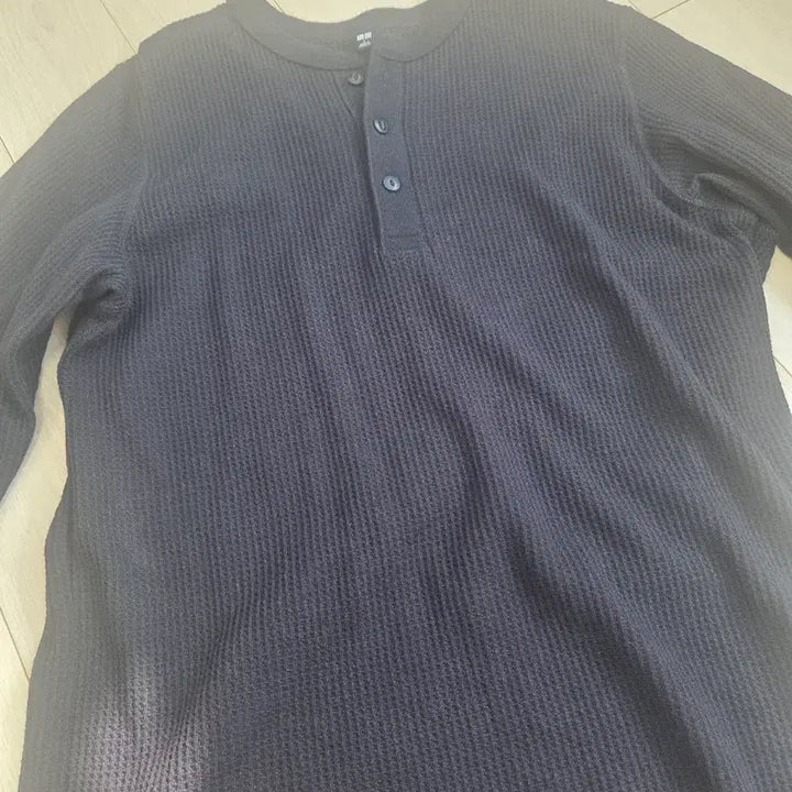 [BUNJANG] Uniqlo Waffle Henley Neck L / 유니클로 와플헨리넥 L