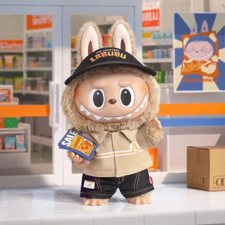 [BUNJANG] Pop Mart Sweet Bean Convenience Store Series Large Labubu 37cm Figure (Sealed) / [팝마트정품/완전미개봉/무료배송]수상한 편의점 점장 대형 라부부 37cm