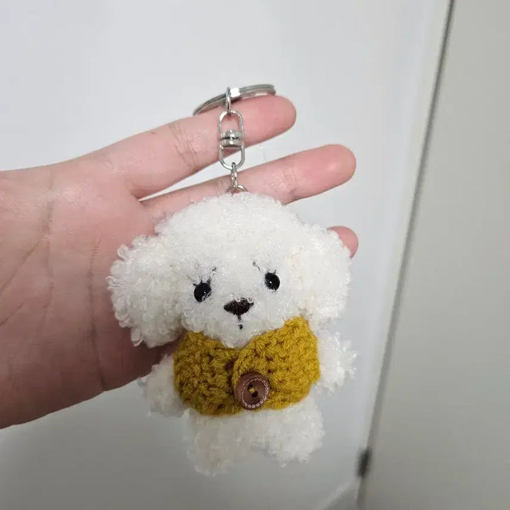 [BUNJANG] 11-Piece Plush Keychain Set / 강아지 인형 모루 키링 11개세트