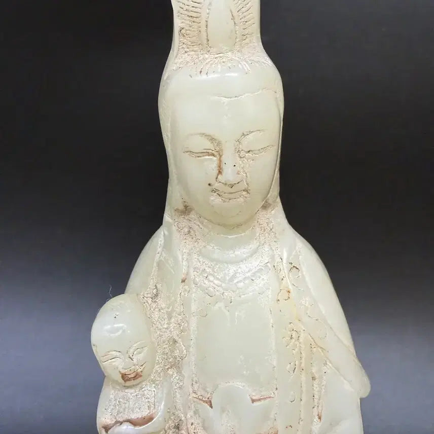 [BUNJANG] Carved Jade Guanyin Statue / 옥 불상