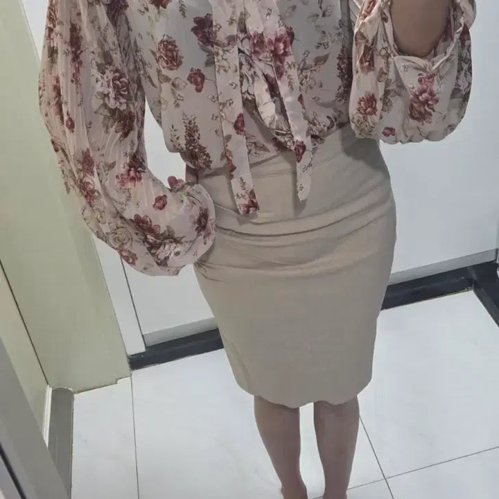 [BUNJANG] Beige Skirt / 베이지 스커트