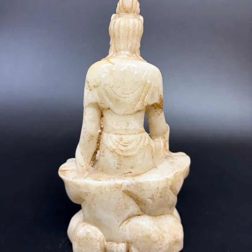 [BUNJANG] Jade Half-Lotus Seated Buddha Statue / 옥 반가상 불상