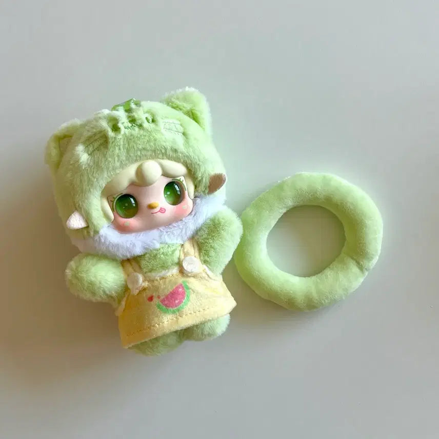 [BUNJANG] Yuki Summer Party Doll Keychain Green / 유키 썸머파티 인형키링 연두