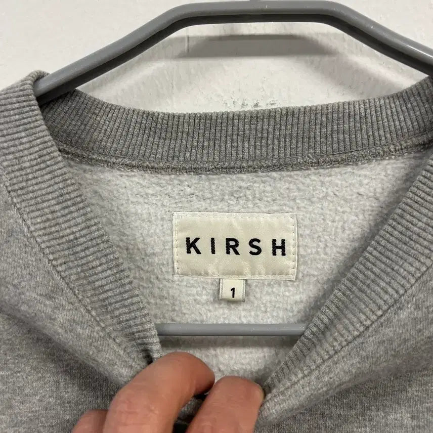 [BUNJANG] Kirsh Cherry Embroidery Sweatshirt Grey / M) 키르시 체리 자수 맨투맨 그레이