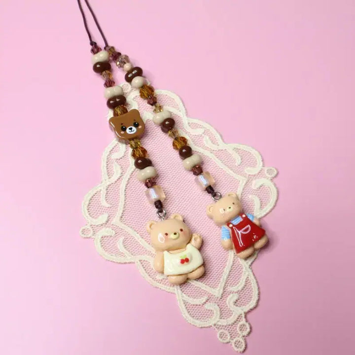 [BUNJANG] Handmade Blythe Bear Charm Eye String / (브라이스) 눈줄