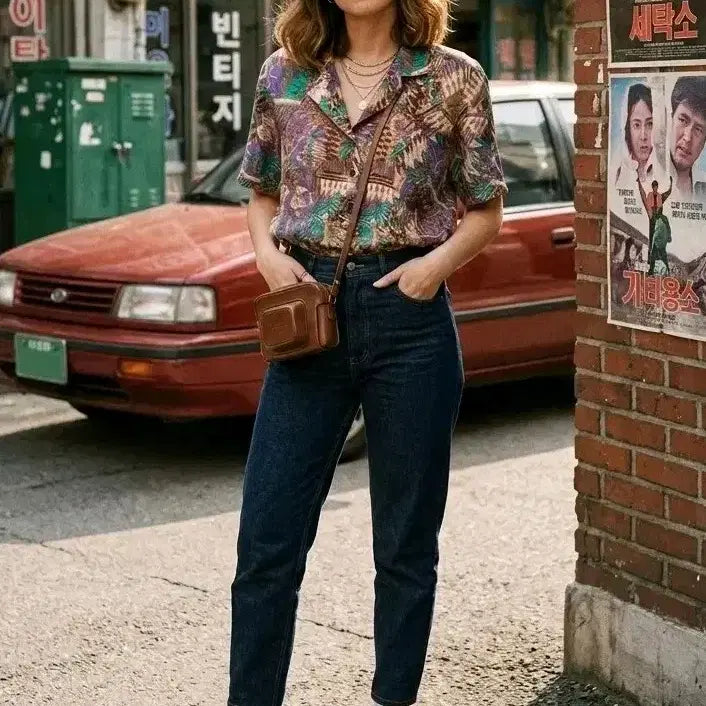 [BUNJANG] Balenciaga 80s Retro Pattern Shirt / 발렌시아가(Balenciaga) 80년대 레트로 패턴 셔츠  55)