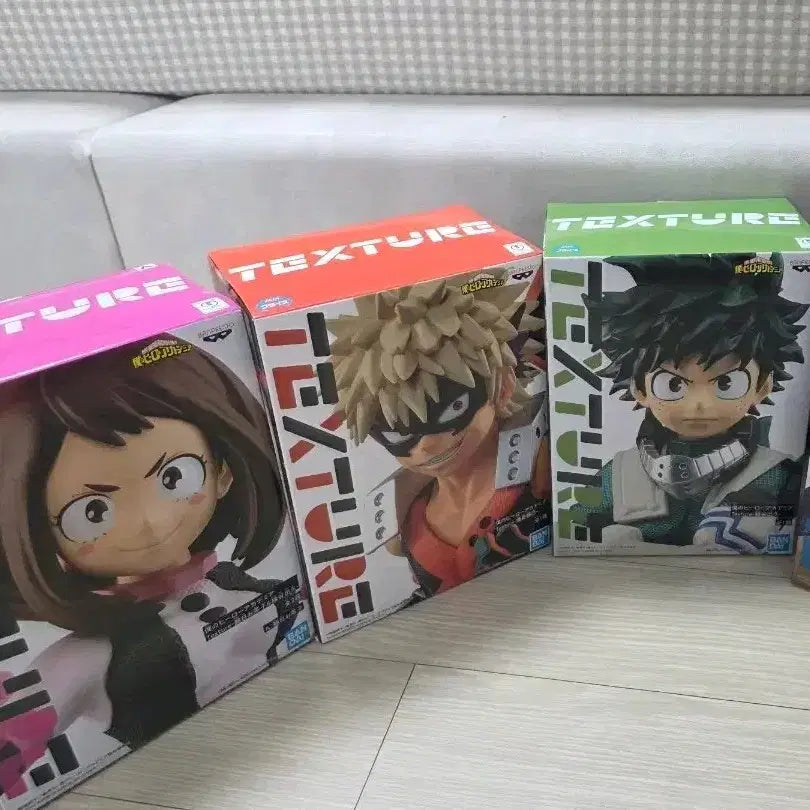 [BUNJANG] Banpresto My Hero Academia Texture Figure Set (3 Types) / 반프레스토 나의 히어로 아카데미아 피규어 2종세트
