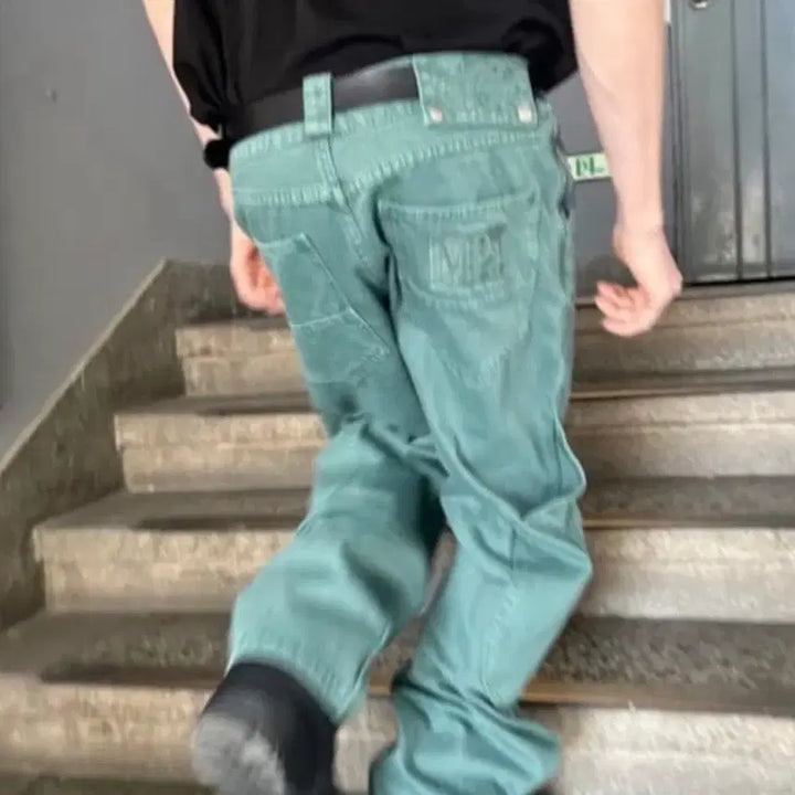 [BUNJANG] Plastic Product MPa Carb Pocket Pants Emerald / 플라스틱프로덕트 MPa 카프 포켓 팬츠 에메랄드