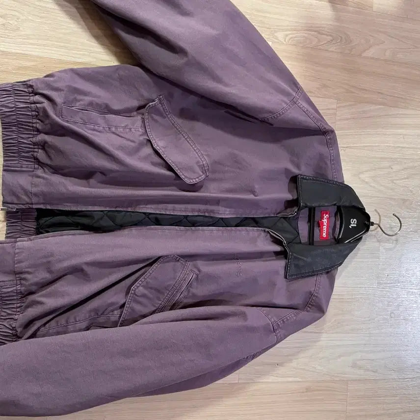 [BUNJANG] Supreme Leather Collar Utility Jacket M / 슈프림 레더 칼라 유틸리티 자켓 M