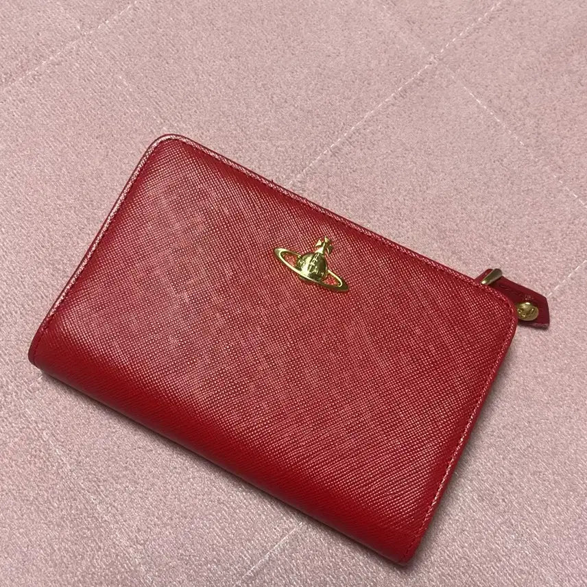 [BUNJANG] Vivienne Westwood Red Bifold Wallet / 비비안 반지갑