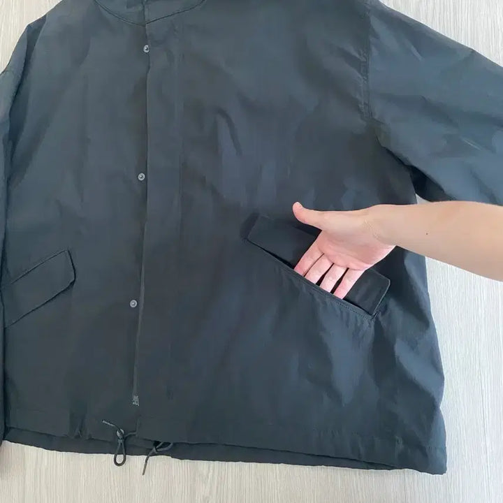[BUNJANG] Brown Yak Black Stand Collar Zip-Up Jacket / 브라운야드 / 블랙 스탠드 카라 집업 자켓 / 5사이즈