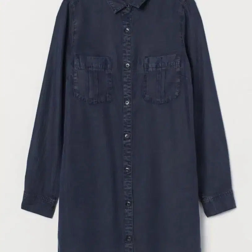[BUNJANG] H&amp;M Dark Denim Shirt / H&amp;M 데님셔츠