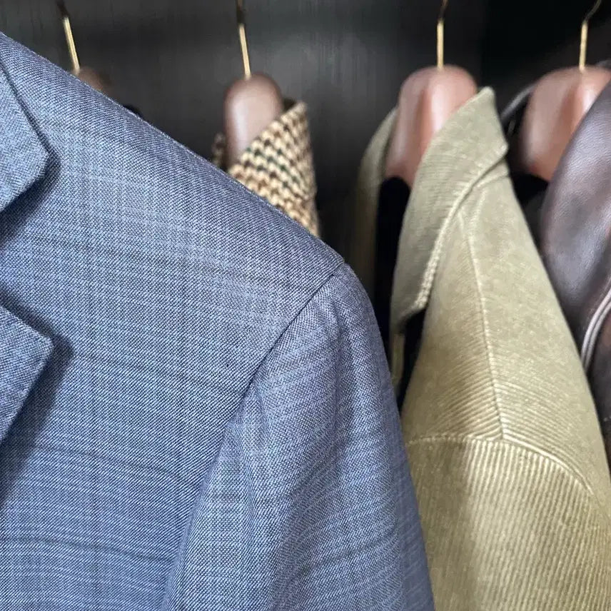 [BUNJANG] RING JACKET Meister 206 Navy Check Window Pattern Suit Set-up / 링자켓(RING JACKET) 마에스터 206 수트