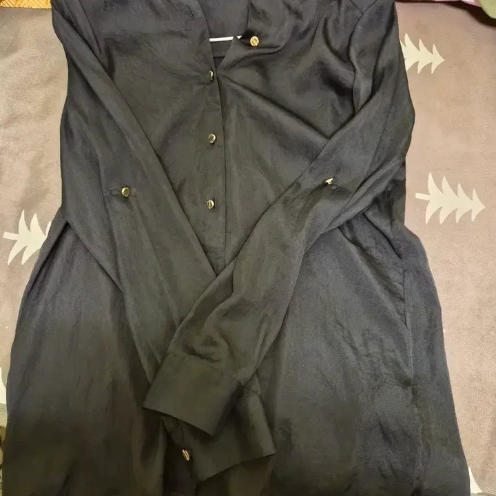 [BUNJANG] Michael Kors Black Long Shirt Blouse S / 마이클코어스 블랙 롱 셔츠 블라우스s