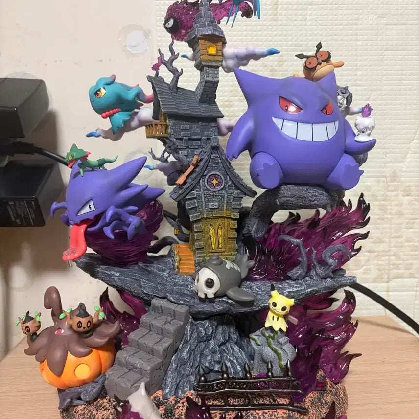 [BUNJANG] Pokemon Gengar Ghost House Diorama Figure / 포켓몬스터 팬텀 고스트 하우스 디오라마 피규어