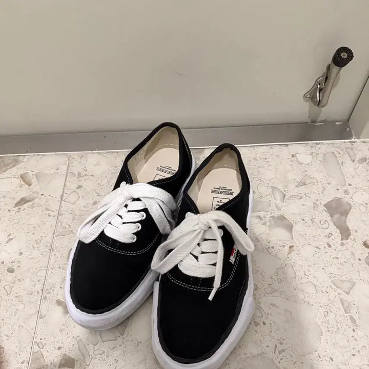 [BUNJANG] Mihara Yasuhiro Baker OG Sole Canvas Black (Size 43) / 미하라 야스히로 베이커 OG 솔 캔버스 블랙 43