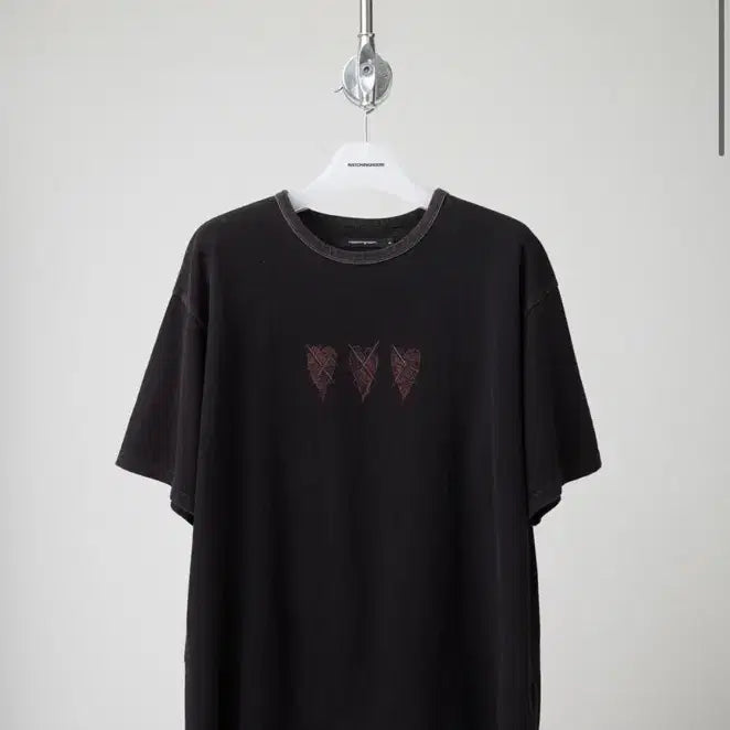 [BUNJANG] Hatching Room Vintage Cartoon Heart T-Shirt Washed Black / [3] 해칭룸 VTG 카툰 하트 티셔츠 워시드블랙 3
