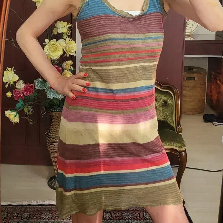 [BUNJANG] Cougai Linen Modal Blend Dress / 프랑스 쿠가이 리넨 모달 천연섬유 원피스