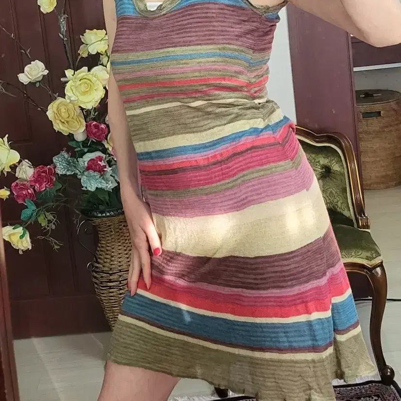 [BUNJANG] Cougai Linen Modal Blend Dress / 프랑스 쿠가이 리넨 모달 천연섬유 원피스