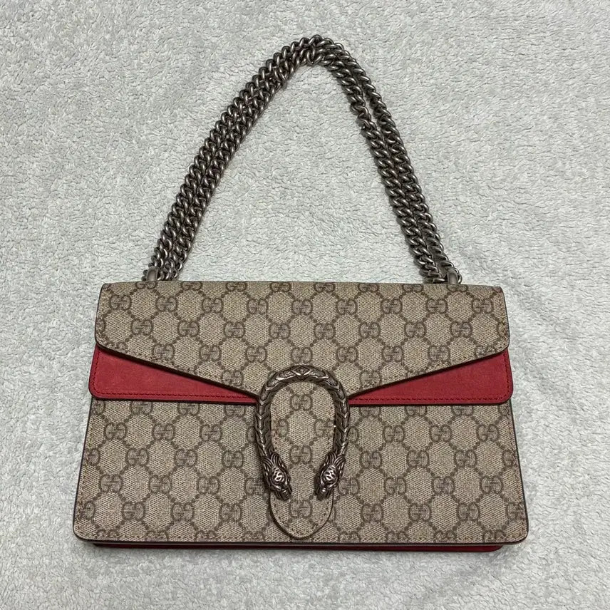 [BUNJANG] Gucci Dionysus Chain Bag Small Red / (정품)구찌 디오니소스 체인백 레드