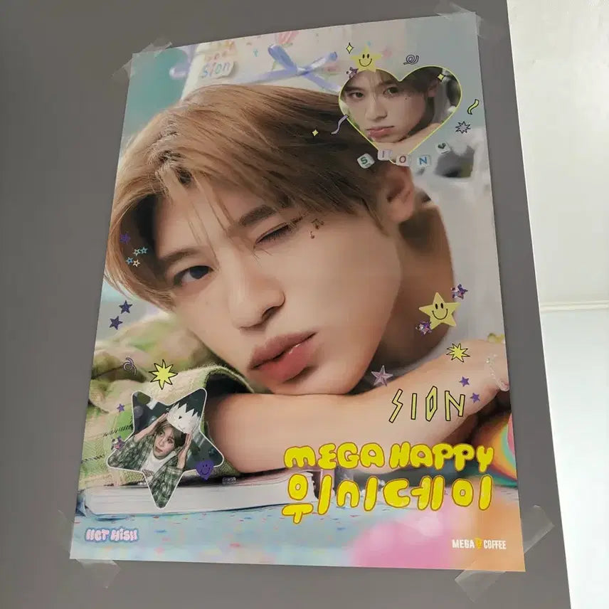[BUNJANG] NCT WISH Sion Megacoffee Poster / 엔시티위시 시온 메가커피 포스터