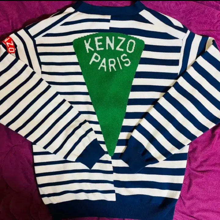 [BUNJANG] Kenzo Navy Stripe Cardigan / 겐조 네이비스트라이프 가디건드립니다[새제품]