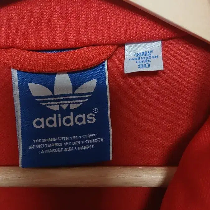 [BUNJANG] Adidas Three-Stripes Red Track Jacket Size 90 Unisex / 아디다스 삼선 빨간색 져지 90사이즈 공용