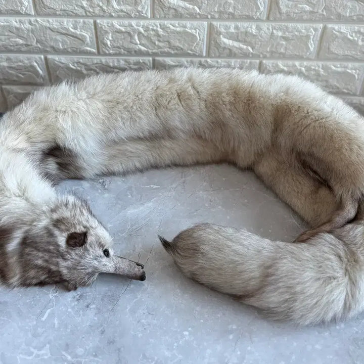 [BUNJANG] Real Mink Fox Fur Scarf Muffler / 폭스 퍼 머플러 리얼밍크 넥워머
