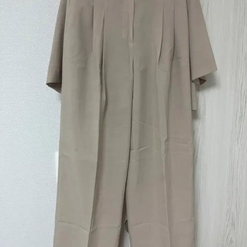 [BUNJANG] ON&amp;ON Beige Short-Sleeve Jacket Set / 온앤온 베이지 반팔 자켓 세트