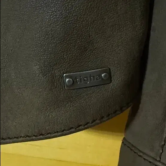[BUNJANG] Tigha Leather Jacket Brown / Tigha 가죽자켓