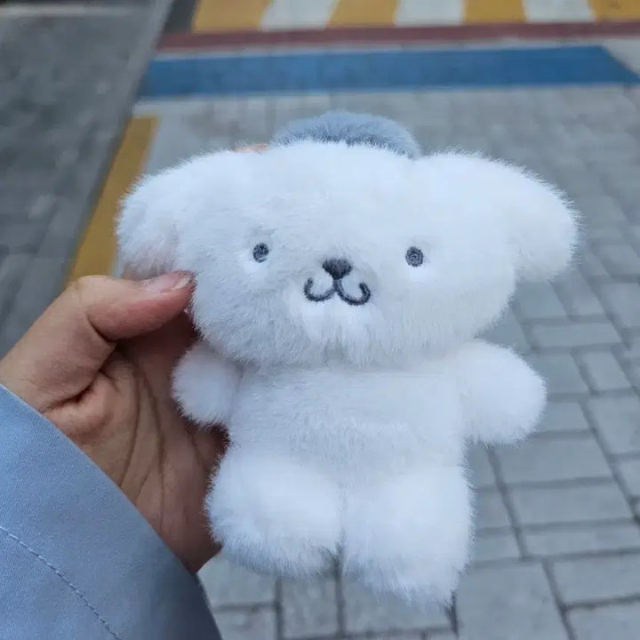 [BUNJANG] Monotone Pompompurin Plush Keychain / 모노톤 폼폼푸린 인형 키링