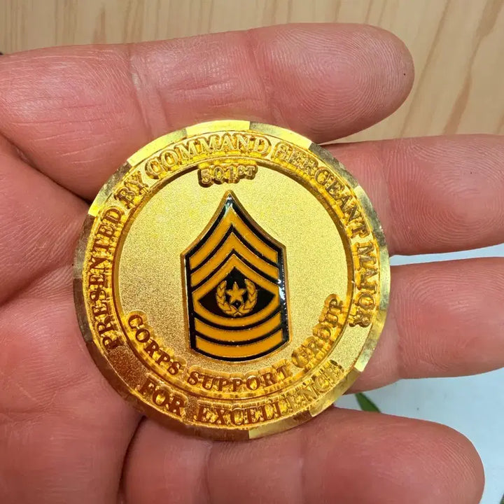[BUNJANG] USFK 501st CSG Supply &amp; Support Unit Commemorative Coins (Set of 2) / 주한미군 코인 501st(CSG)핵심 보급 및 지원 부대,메달,흠있음