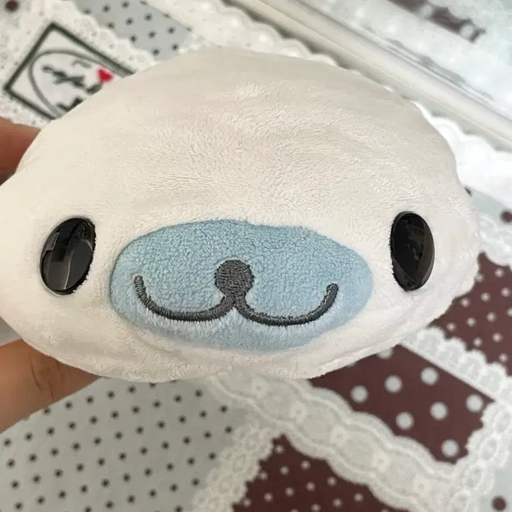 [BUNJANG] Vintage Mamegoma Shirogoma Plush Doll / 고전 단추눈 찰찰이 마메고마 시로고마 인형