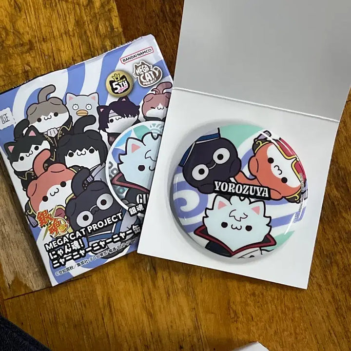 [BUNJANG] Gintama Megacats Gintoki Yorozuya Nyankon Badge / 은혼 메가캣 긴토키 해결사 냥혼 뱃지 판매
