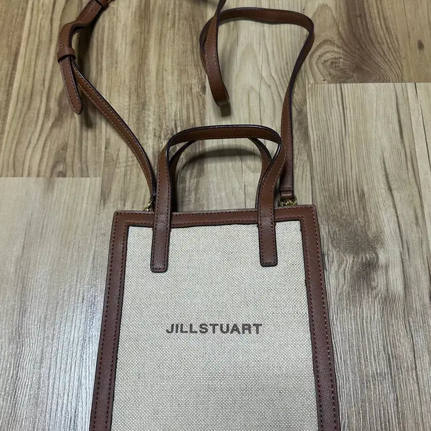 [BUNJANG] Jill Stuart Canvas Tote Bag Brown / 질스튜어트 캔버스 토트백 브라운