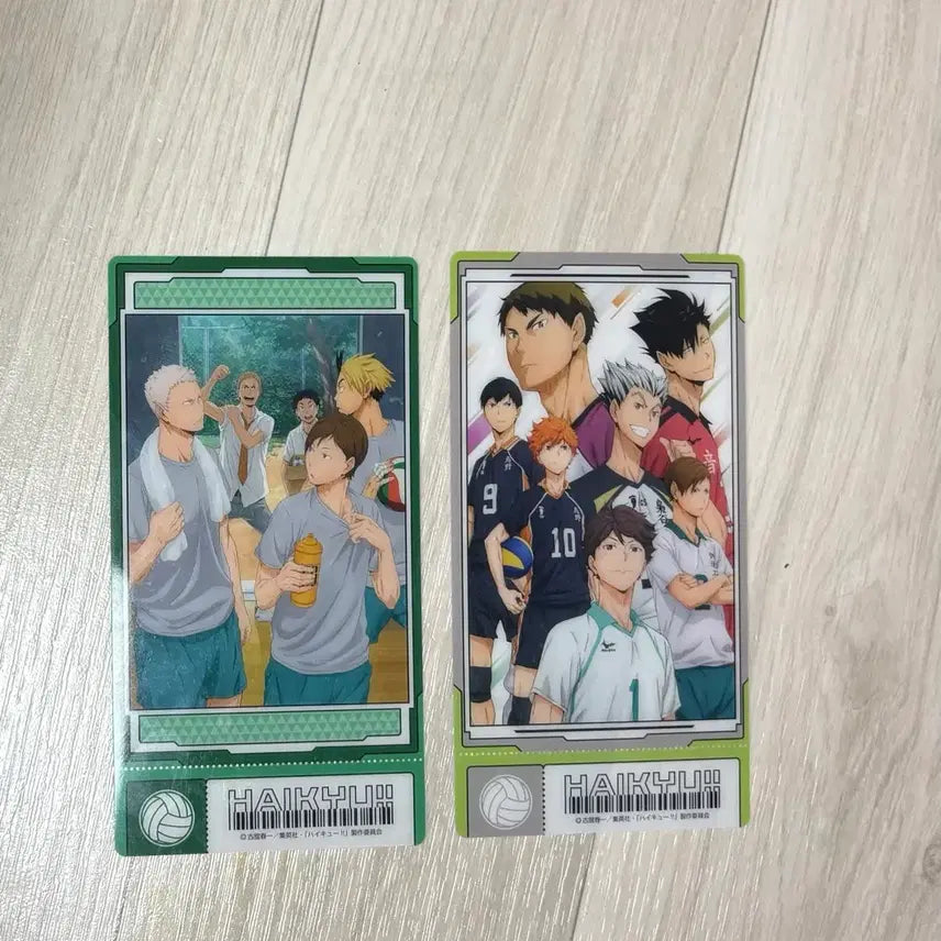 [BUNJANG] Haikyuu!! Official Card Set (2 Types) / 하이큐!! 공식 카드 2종 세트
