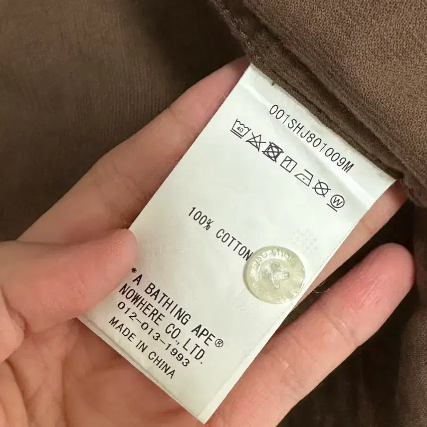 [BUNJANG] A Bathing Ape Corduroy Shirt / 베이프 코듀로이 셔츠