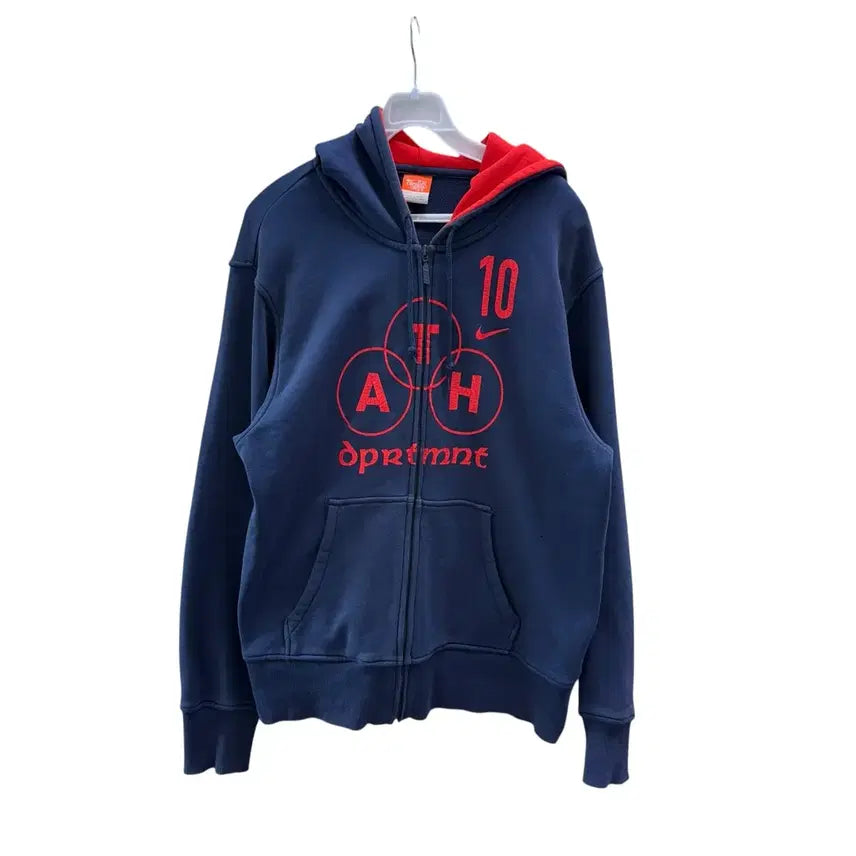 [BUNJANG] Nike Navy Hooded Zip-Up Jacket / [L] 나이키 네이비 후드집업