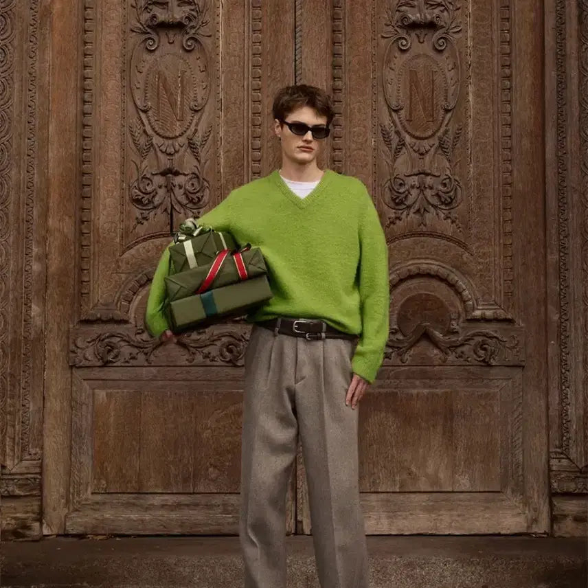 [BUNJANG] Stu Bukle Knit Green L / Stu 부클니트 그린 L 판매