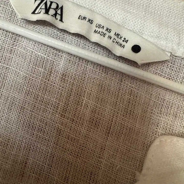 [BUNJANG] Zara Linen Shirt White / 자라 린넨 셔츠 화이트