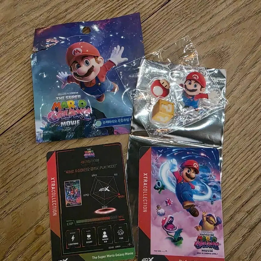 [BUNJANG] CGV Mario 4DX Extra Collection Card + Mario Keychain / CGV 마리오 4DX 엑스트라 컬렉션카드 + 마리오 키링