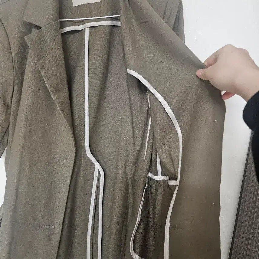 [BUNJANG] Handmade Linen Blend Summer Suit Jacket / 자켓.핸드메이드.여름자켓.정장.반팔자켓.린넨자켓핏.린넨혼용자켓.손정완핏