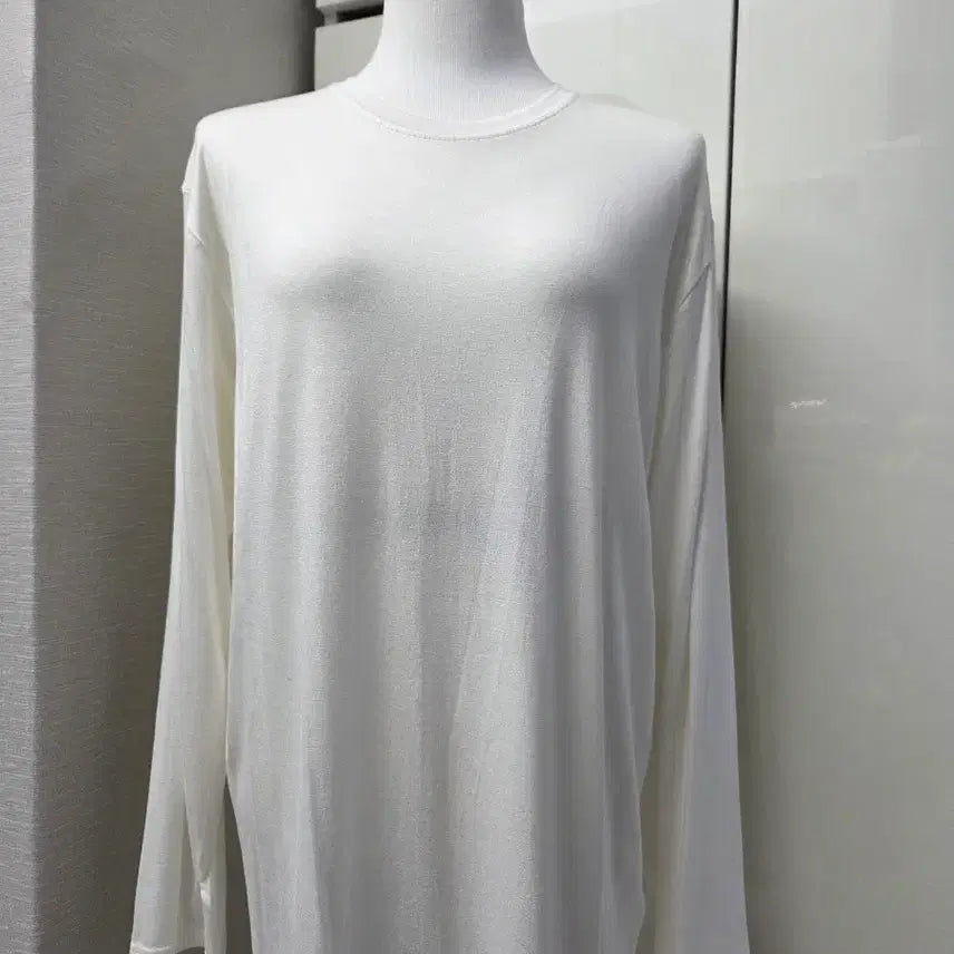 [BUNJANG] Tankus White Long Sleeve T-Shirt / (새상품) 탱커스 화이트 긴팔 티셔츠