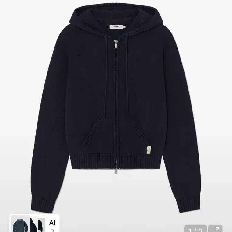 [BUNJANG] G CLASSIC KNIT ZIP UP (NAVY) / G CLASSIC KNIT ZIP UP (NAVY)
