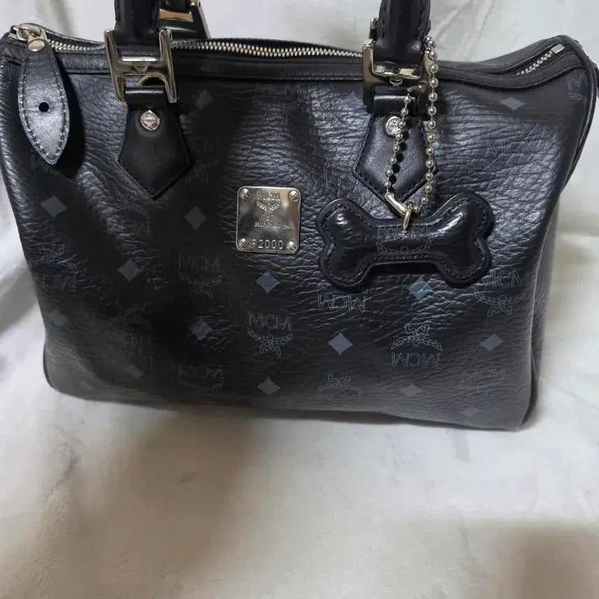 [BUNJANG] MCM Black Visetos Tote Bag / 정품 mcm 블랙 비세토스 토드백