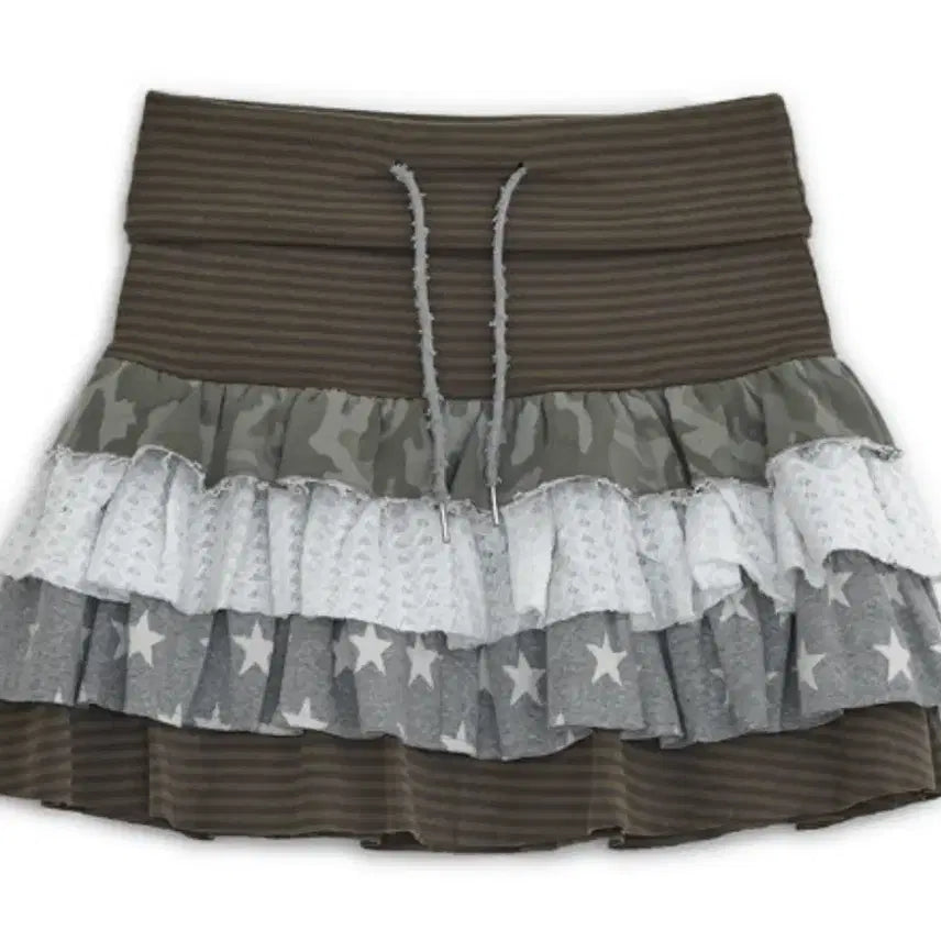 [BUNJANG] Hug Yourskin Layered Mini Skirt / 허그유어스킨 레이어드 스커트