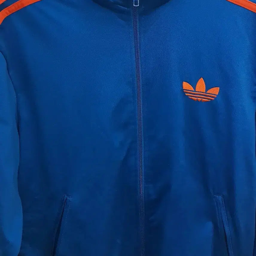 [BUNJANG] Adidas Firebird Track Top Blue Orange Size 100 / 아디다스 파이어버드 트랙탑 블루 오렌지100사이즈
