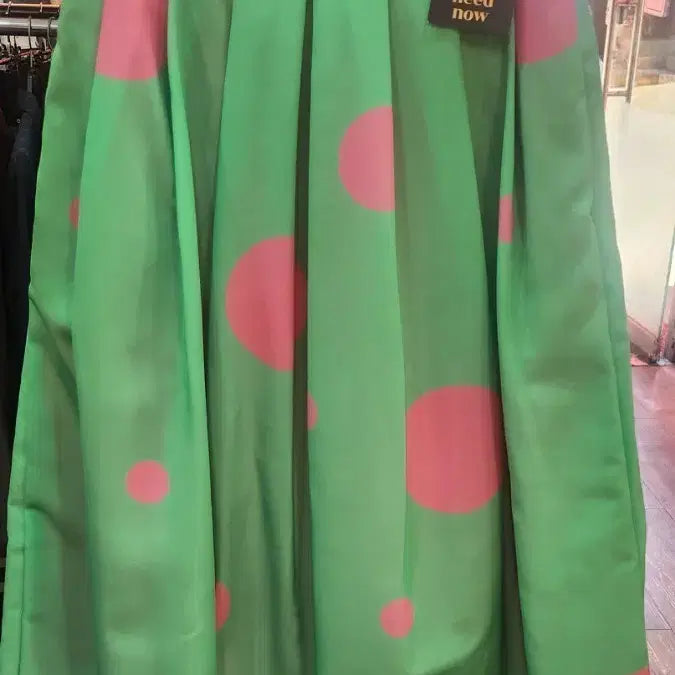 [BUNJANG] Superthings Mint Polka Dot Pleated Skirt / 슈퍼띵스 민트 땡땡이 플리츠 스커트 (새상품)