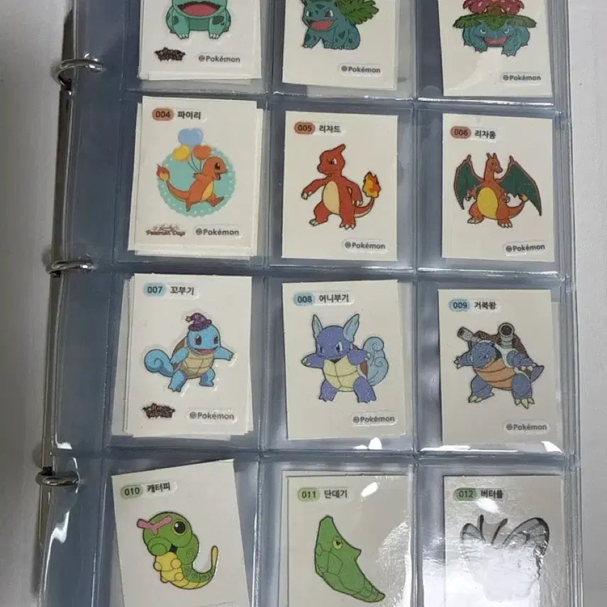 [BUNJANG] Pokemon Sticker Collection Case / 포켓몬 스티커